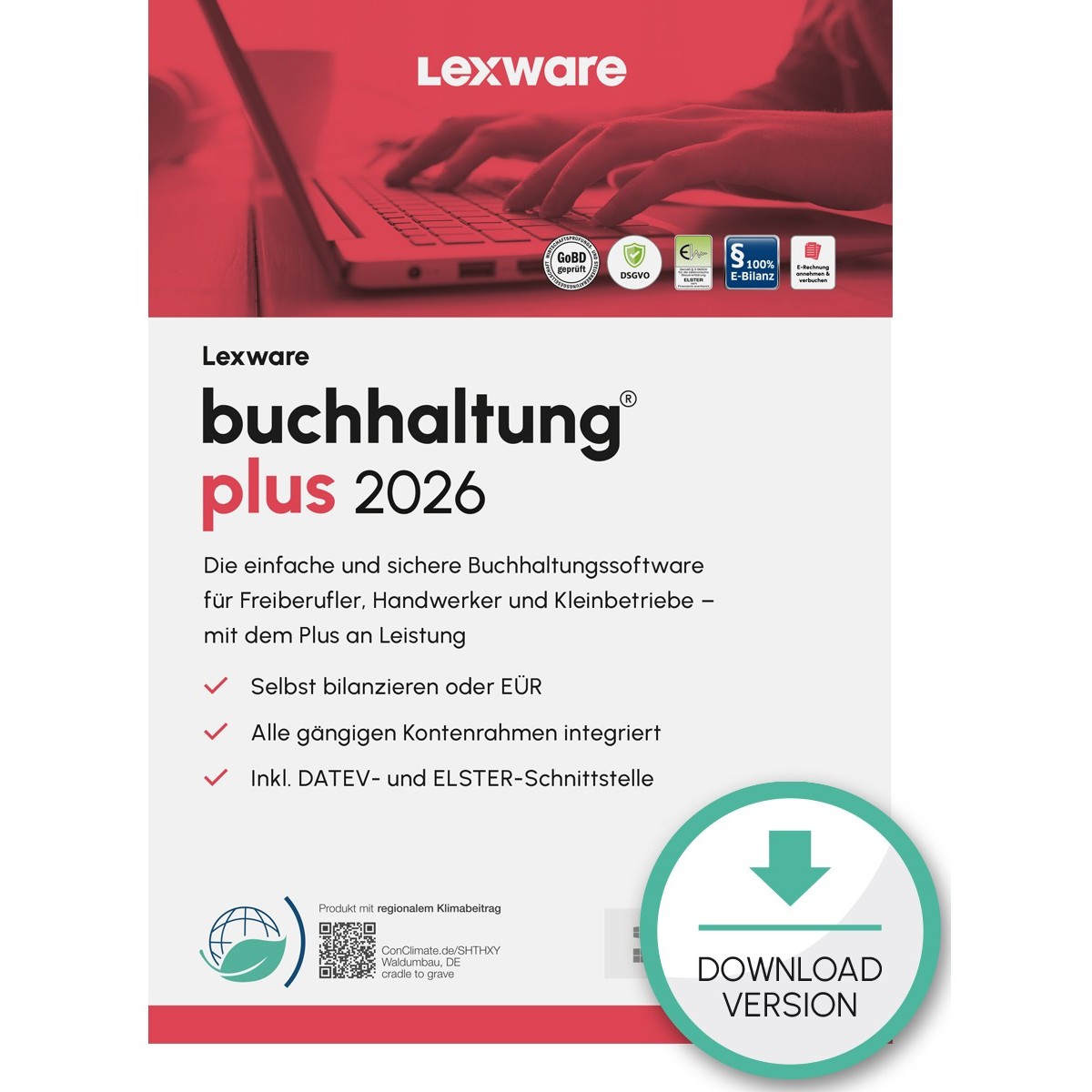 Lexware Buchhaltung Plus 2026 - 1 Device, ABO - ESD-DownloadESD