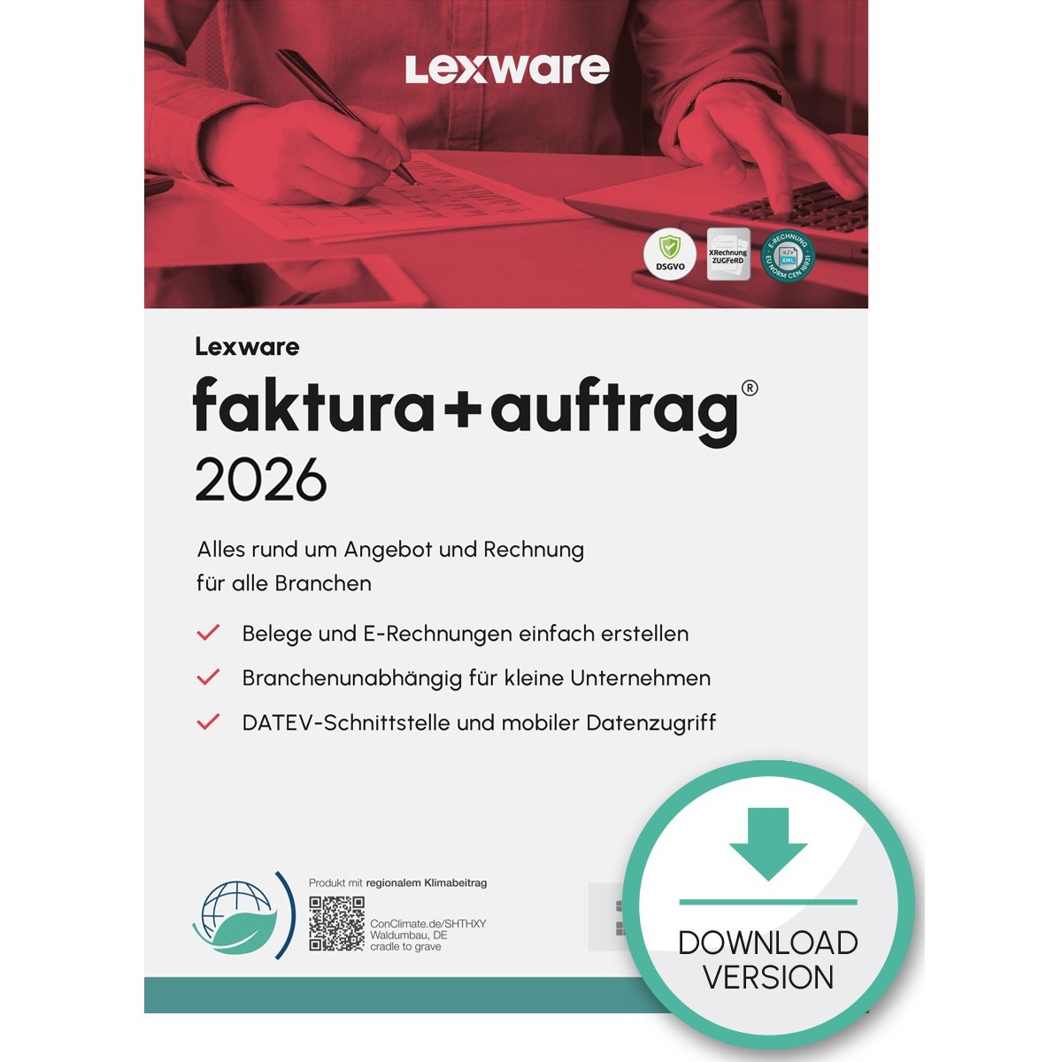 Lexware Faktura+Auftrag 2026 - 1 Device, ABO - ESD-DownloadESD