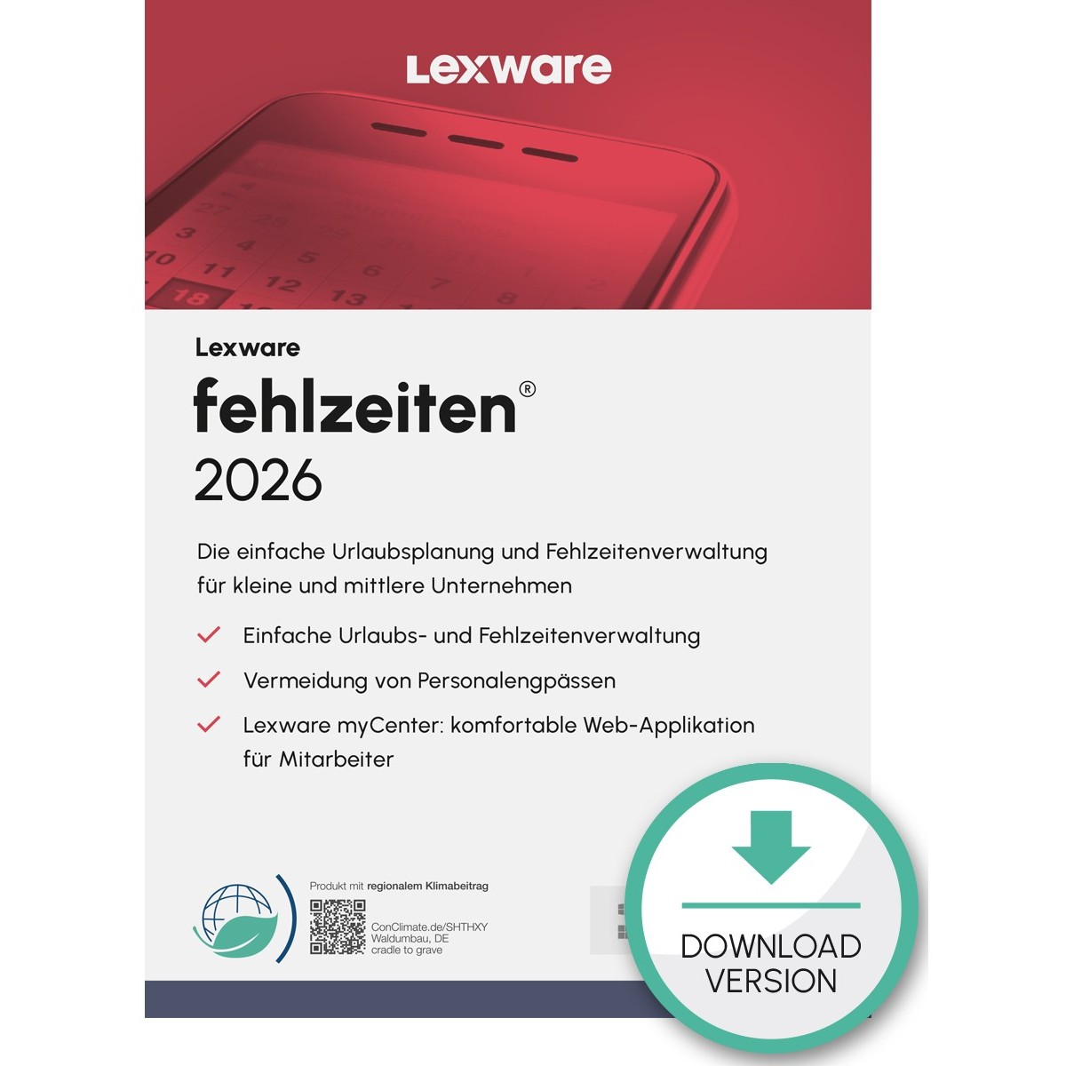 Lexware Fehlzeiten 2026 - 1 Device, 1 Year - ESD-DownloadESD