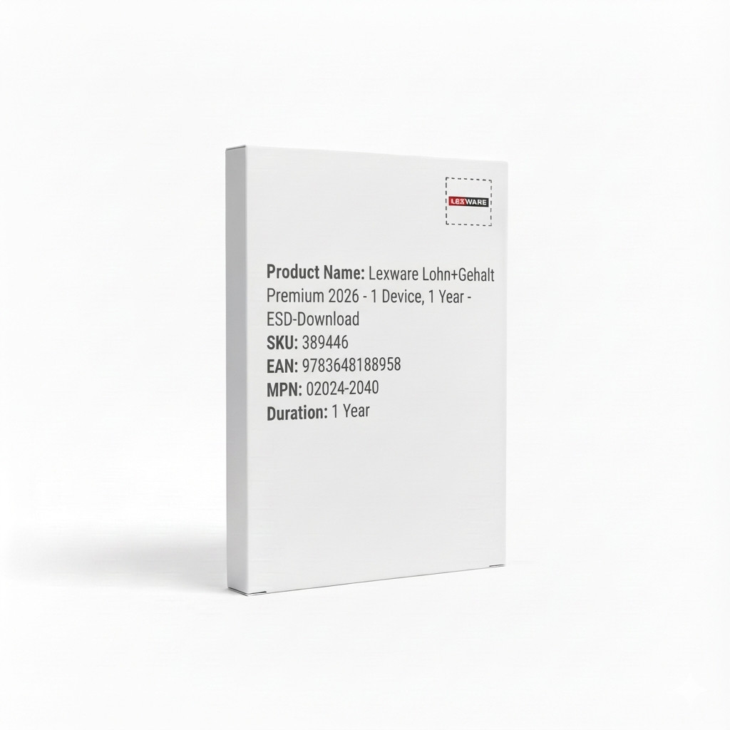 Lexware Lohn+Gehalt Premium 2026 - 1 Device, 1 Year - ESD-DownloadESD