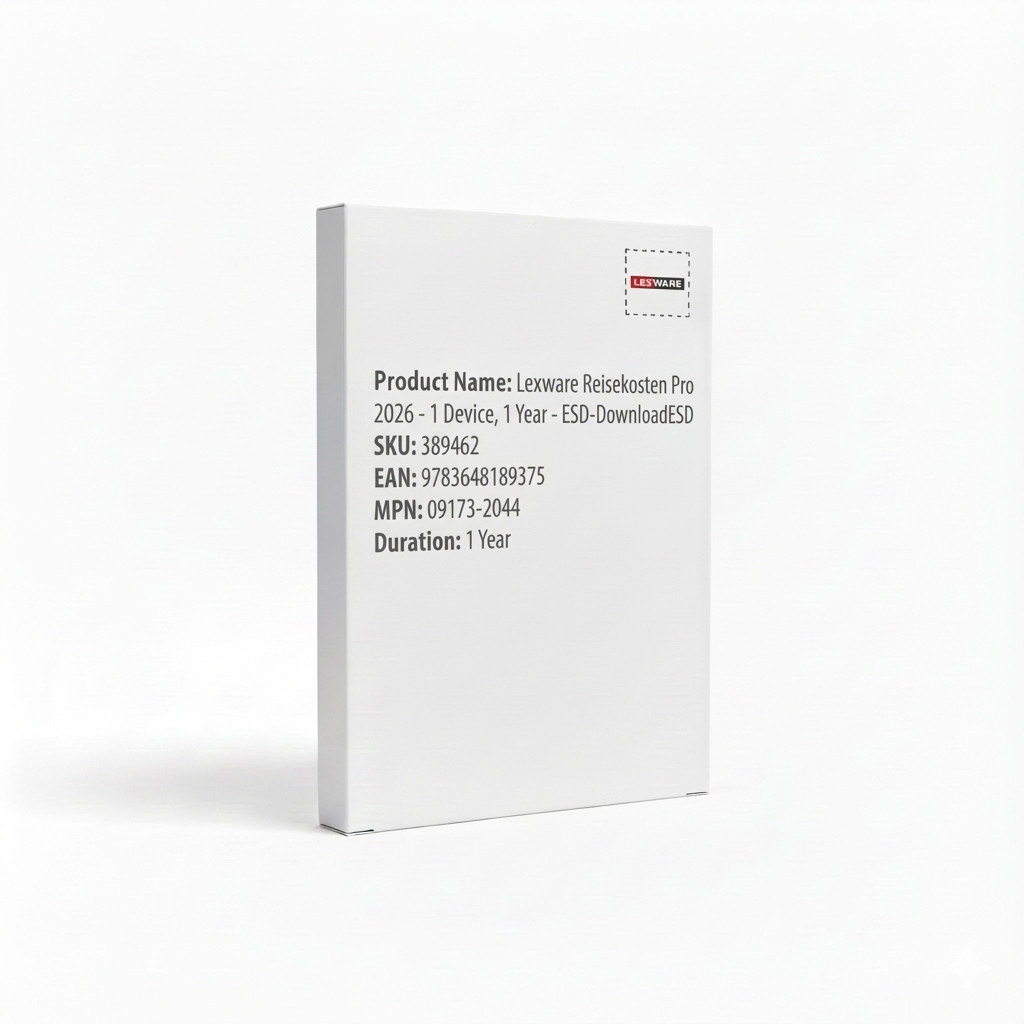 Lexware Reisekosten Pro 2026 - 1 Device, 1 Year - ESD-DownloadESD