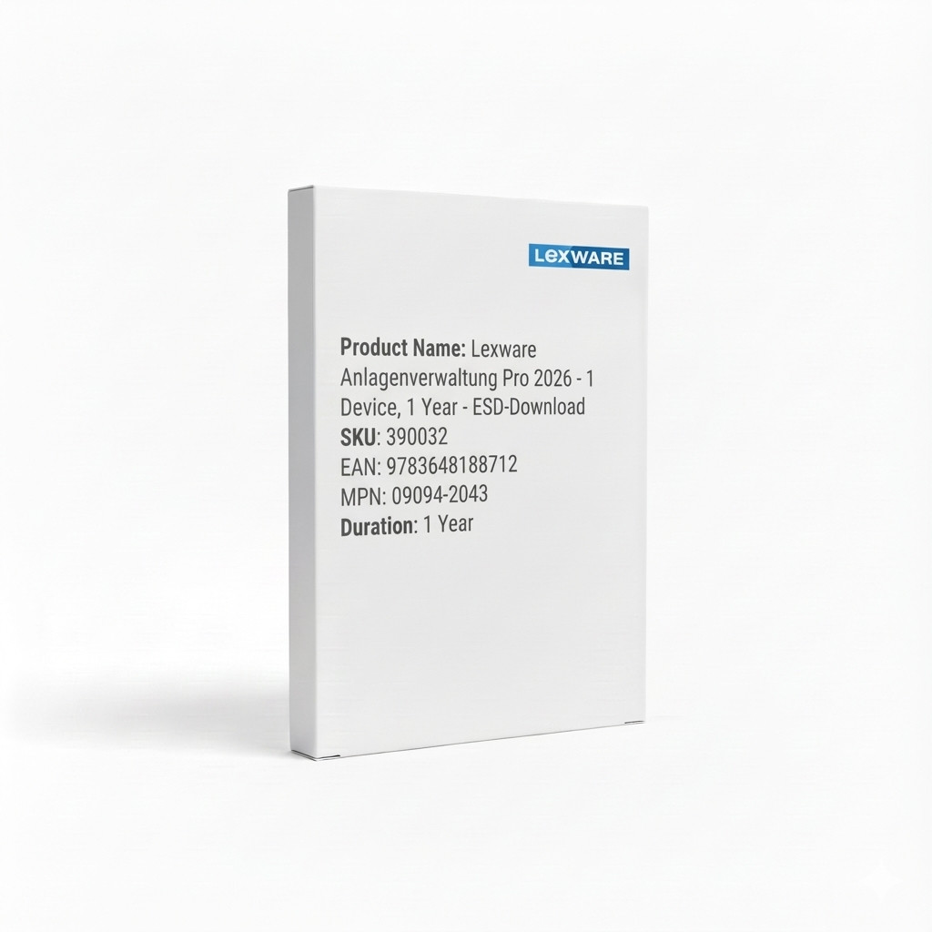 Lexware Anlagenverwaltung Pro 2026 - 1 Device, 1 Year - ESD-DownloadESD