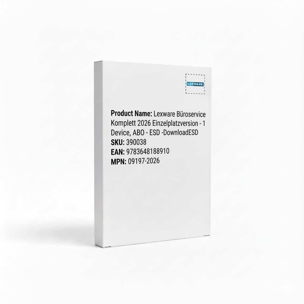 Lexware Büroservice Komplett 2026 Einzelplatzversion - 1 Device, ABO - ESD -DownloadESD