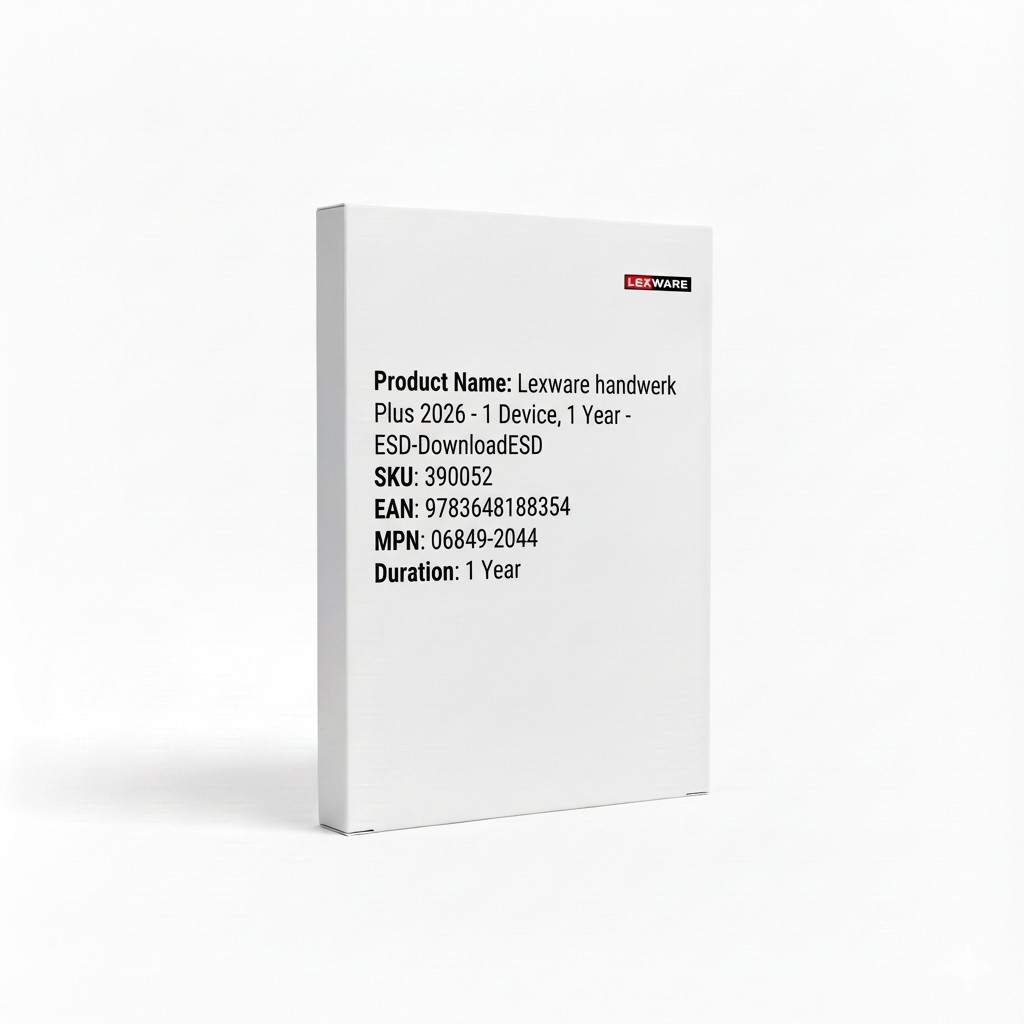 Lexware handwerk Plus 2026 - 1 Device, 1 Year - ESD-DownloadESD