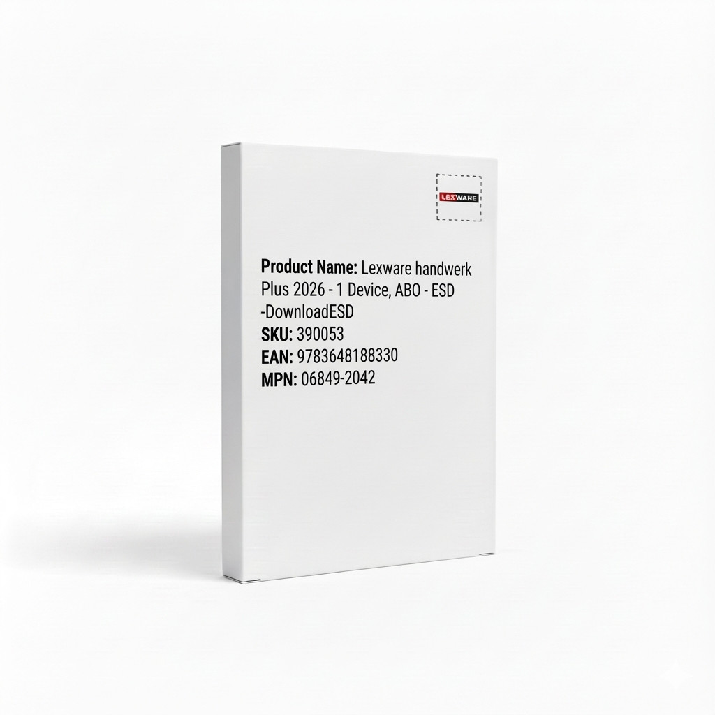 Lexware handwerk Plus 2026 - 1 Device, ABO - ESD -DownloadESD