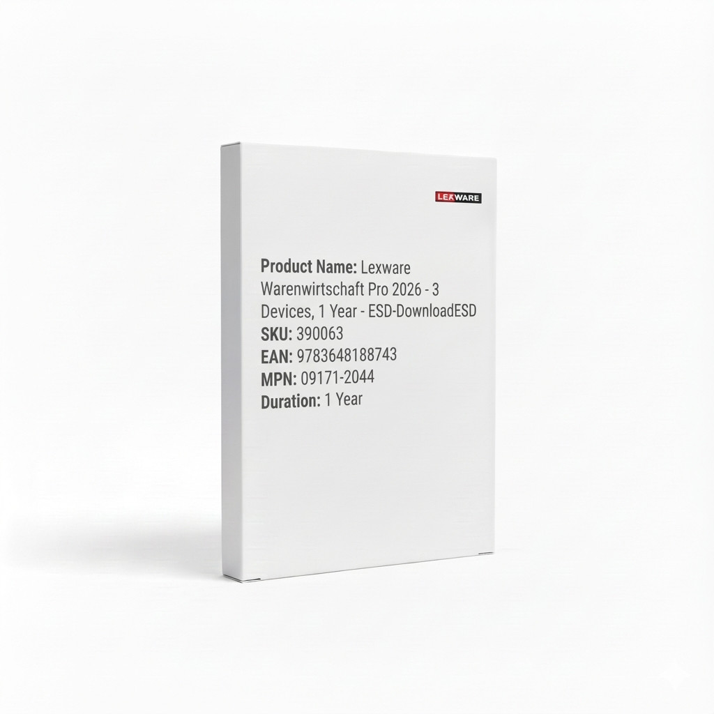 Lexware Warenwirtschaft Pro 2026 - 3 Devices, 1 Year - ESD-DownloadESD