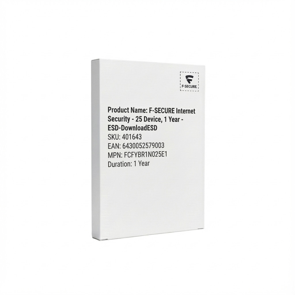 F-SECURE Internet Security - 25 Device, 1 Year - ESD-DownloadESD