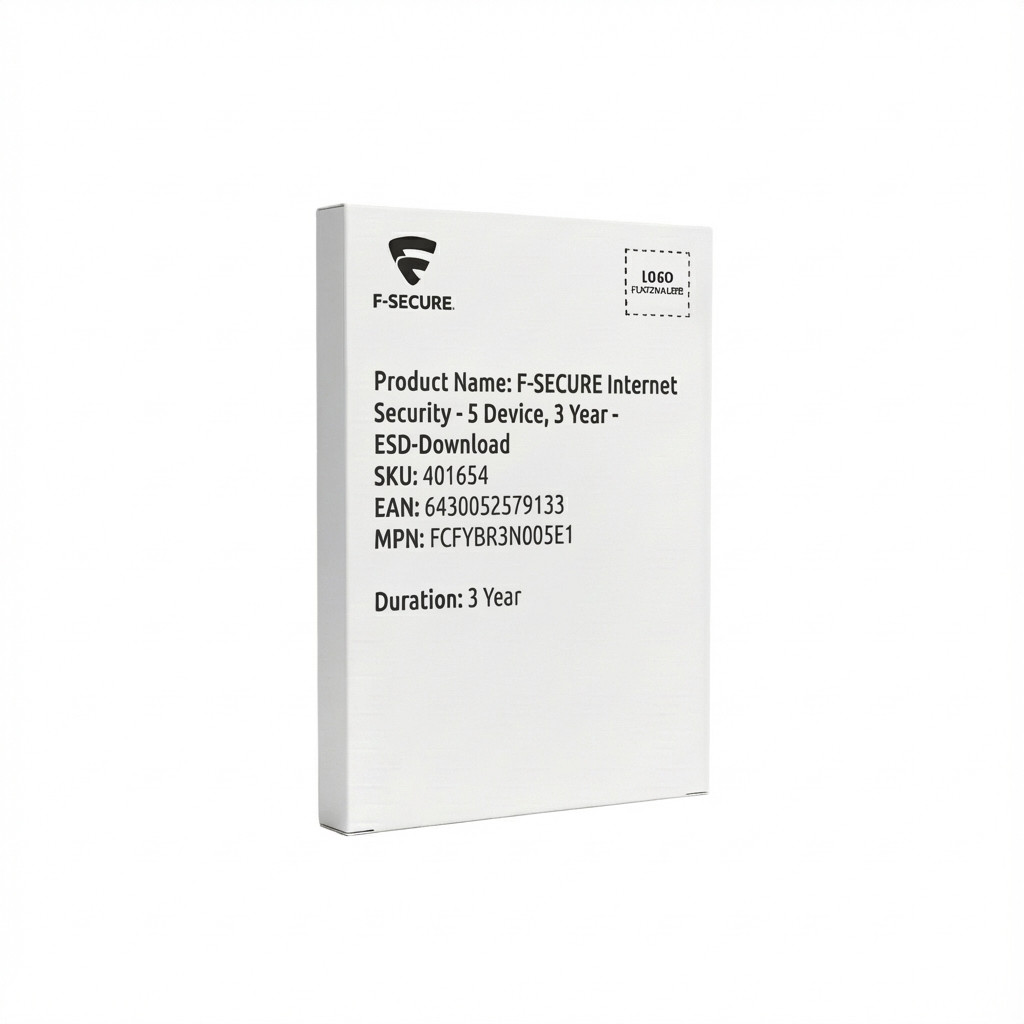F-SECURE Internet Security - 5 Device, 3 Year - ESD-DownloadESD