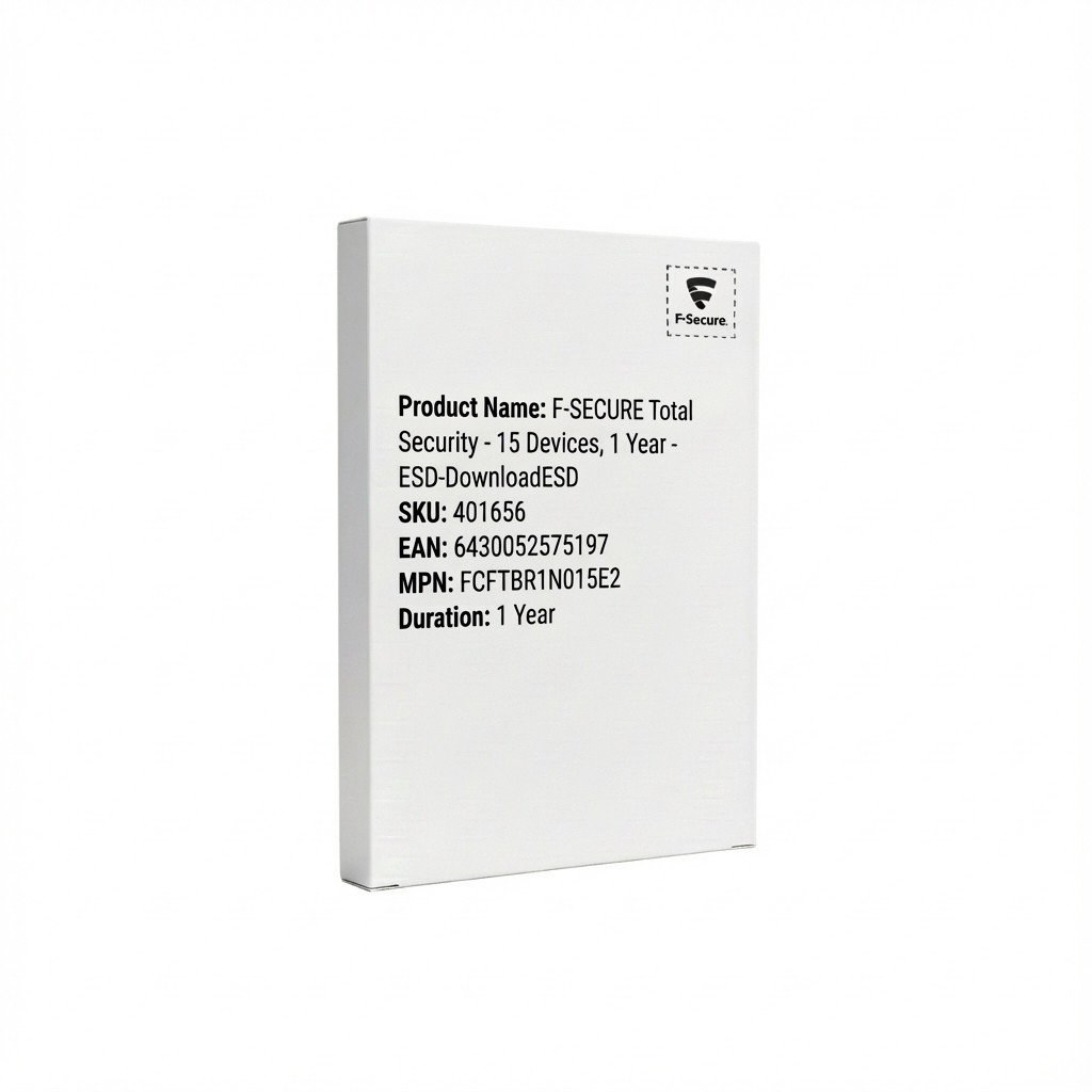 F-SECURE Total Security - 15 Devices, 1 Year - ESD-DownloadESD