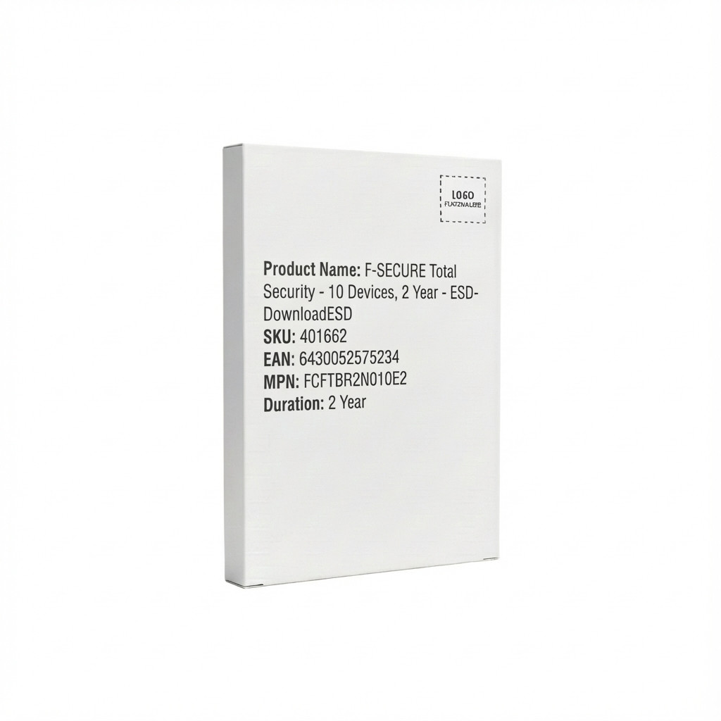 F-SECURE Total Security - 10 Devices, 2 Year - ESD-DownloadESD