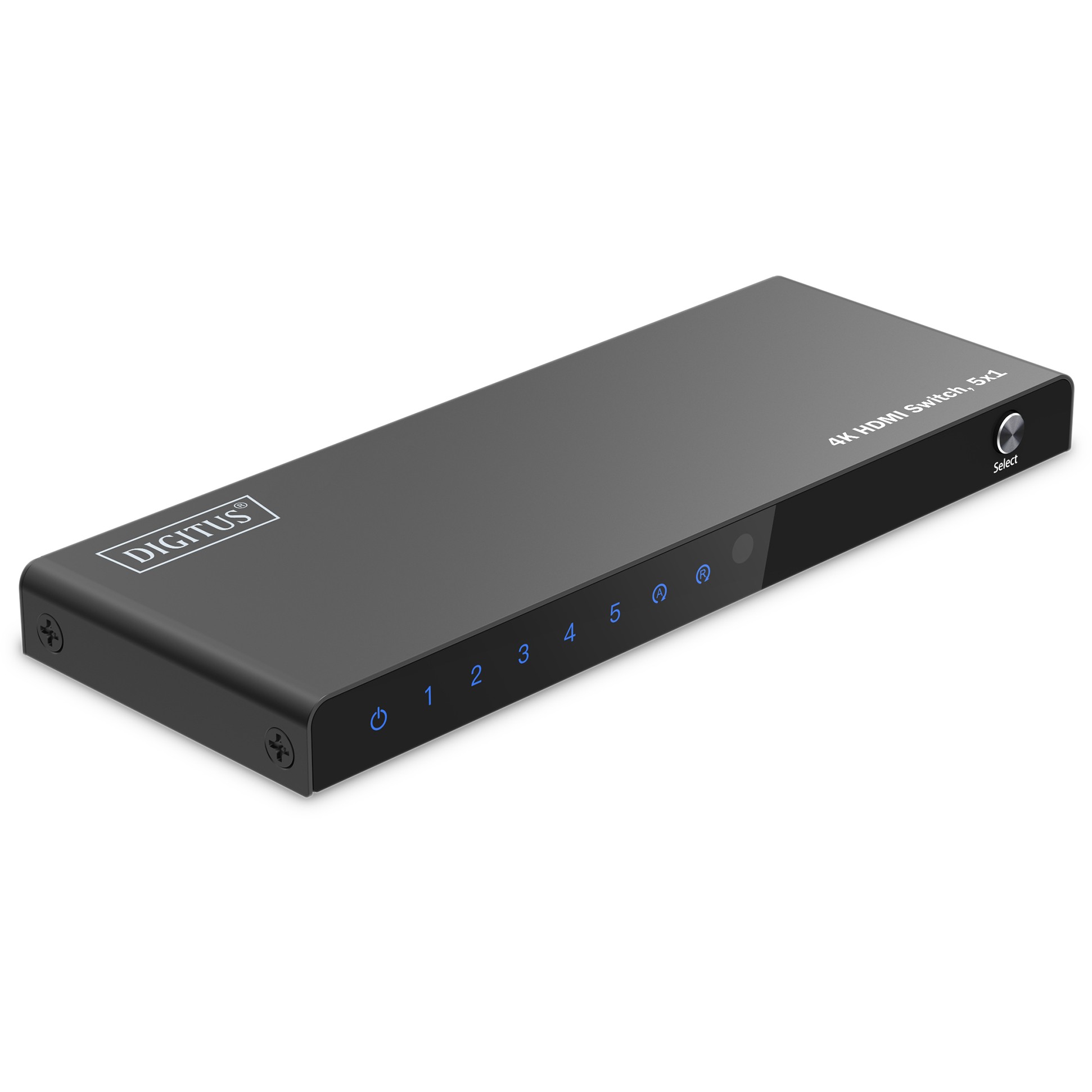 DIGITUS HDMI Switch, 5x1 4K/60Hz HDCP 2.3