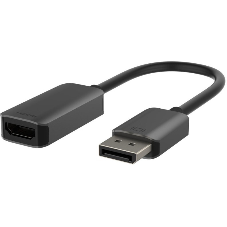 Belkin Aktiver DisplayPort auf HDMI Adapter, 4K HDR, blk/grey