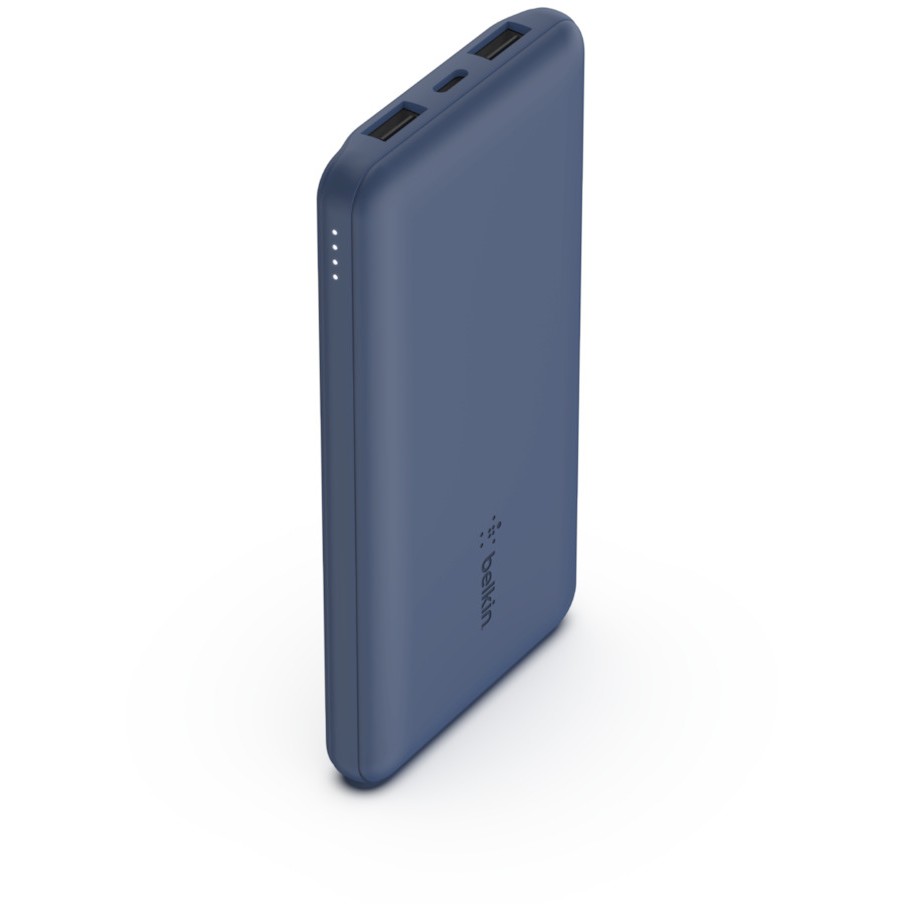 Belkin BOOST CHARGE Powerbank, 10.000mAh 12W, USB-A & -C, blue