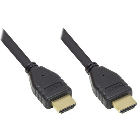 GoodConnections HDMI (ST-ST) 2m Anschlusskabel PREMIUM zertifiziert 4K 60Hz Schwarz