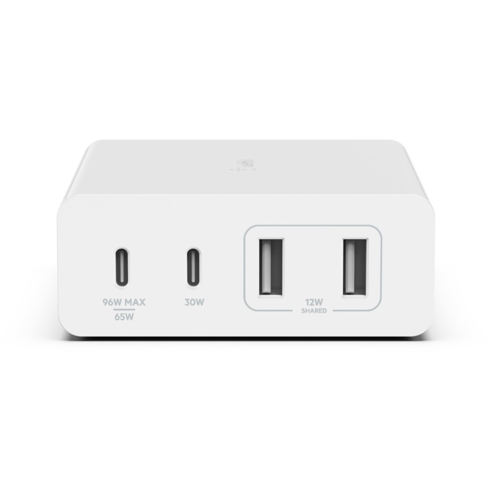 Belkin 108W 4-Port GaN, 2x USB-C, 2x USB-A, 2m Netzkabel, weiß