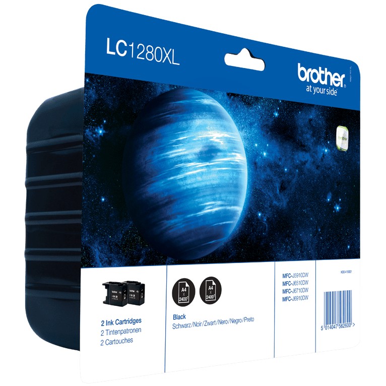 Brother LC-1280XLBK black Twin Pack