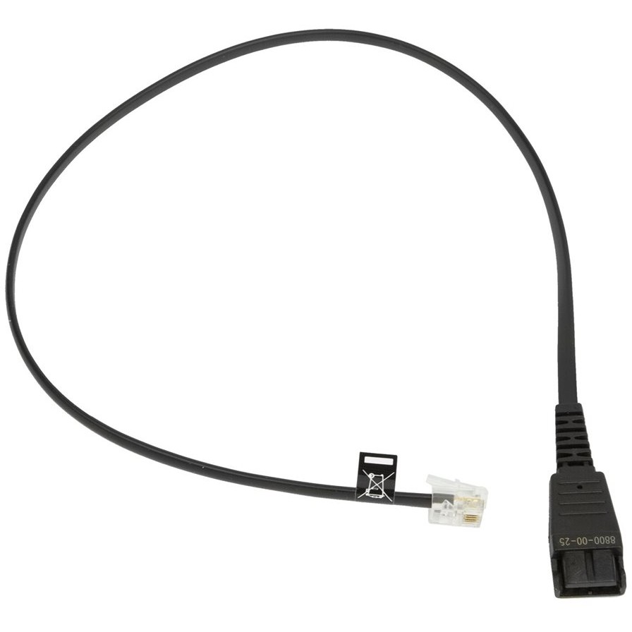 JABRA QD Cord to RJ10 straight 0.5 meters Siemens-allocation