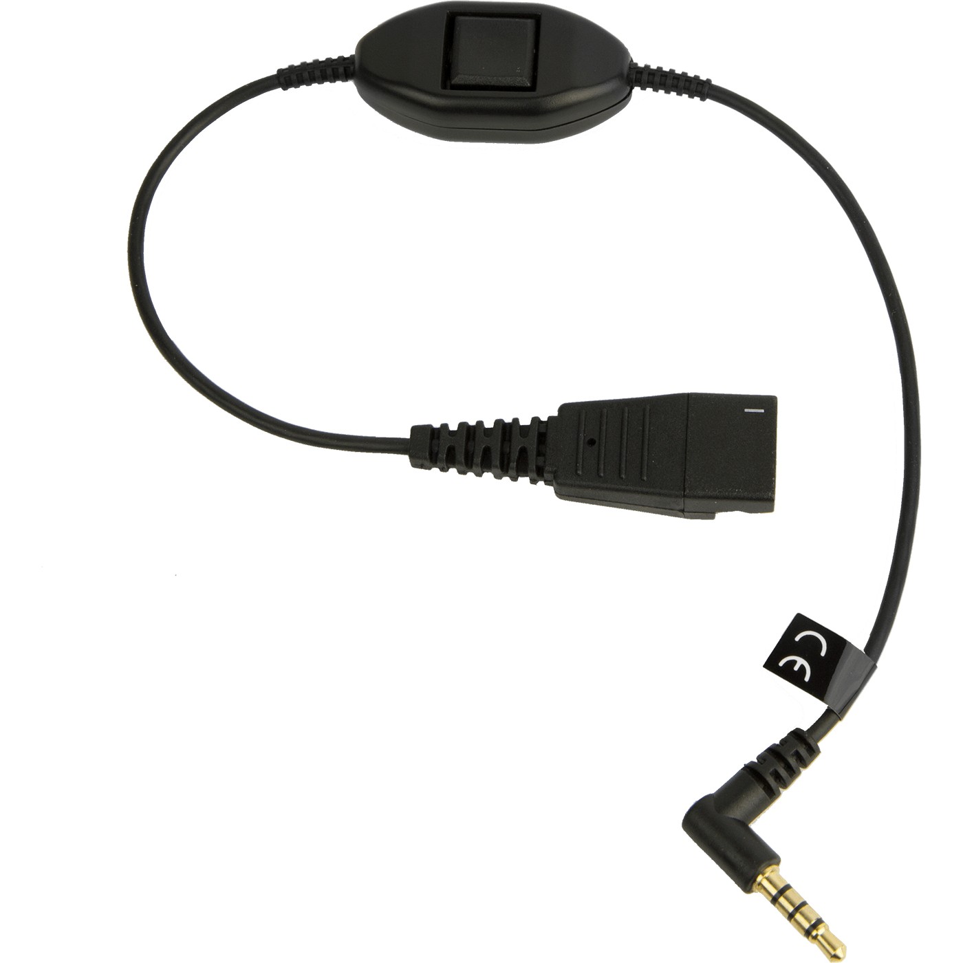 Jabra LINK Mobile QD to 3.5mm w. PTT