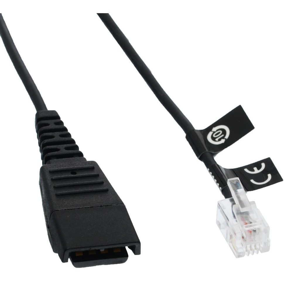 Jabra Kabelunterteil QD auf RJ10 (Siemens. Snom. 2m. spiral)
