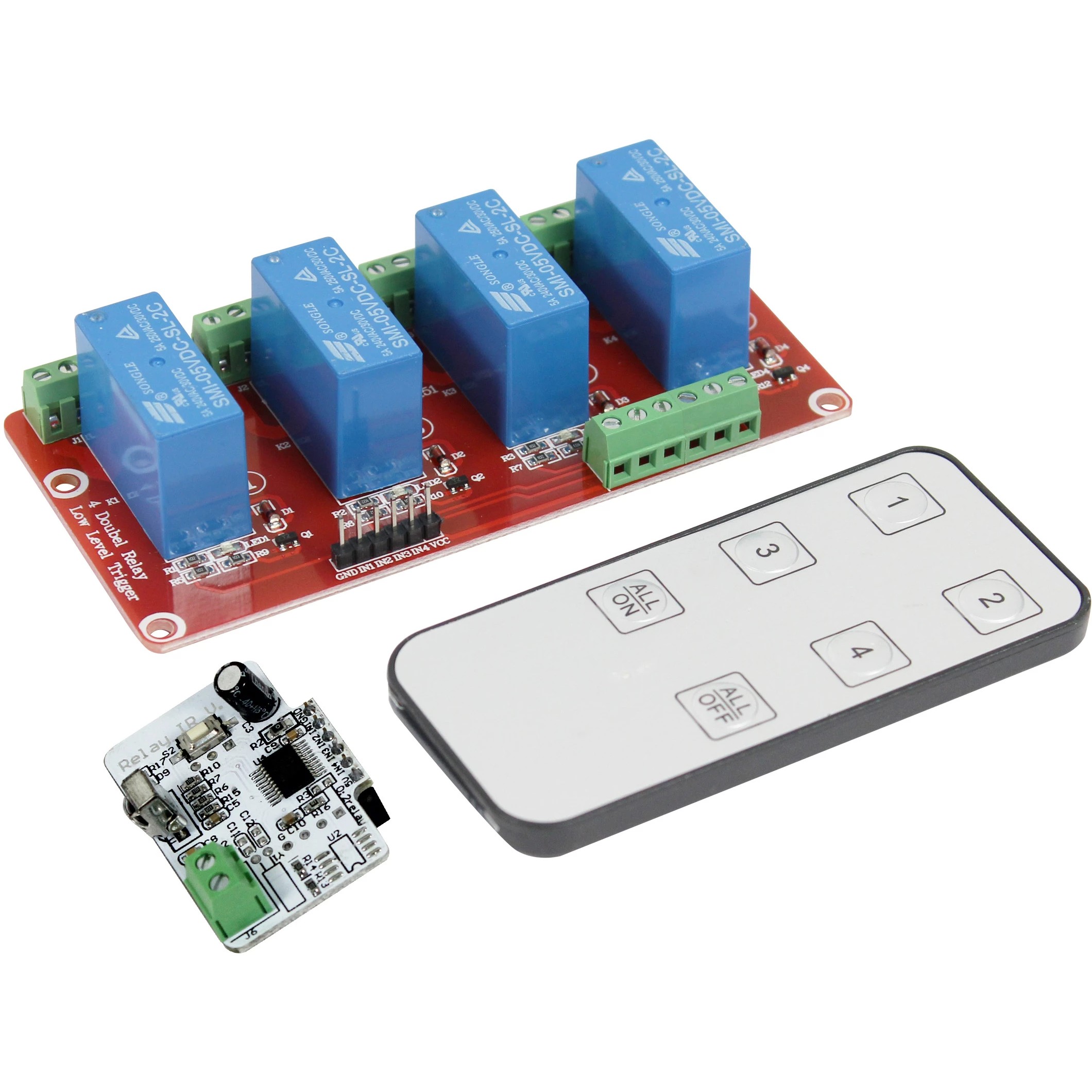 ALLNET 4duino 4 Kanal Infrarot Doppel-Relay Modul
