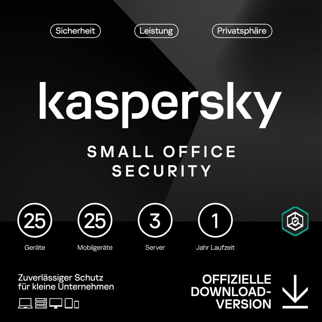 Kaspersky Small Office Security - 25 User, 1 Year - Base - ESD-DownloadESD