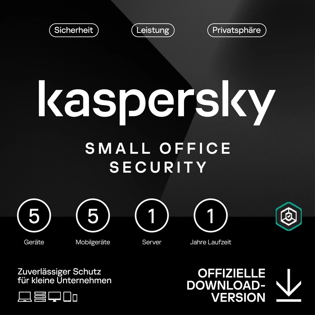 Kaspersky Small Office Security - 5 User, 1 Year - Base - ESD-DownloadESD