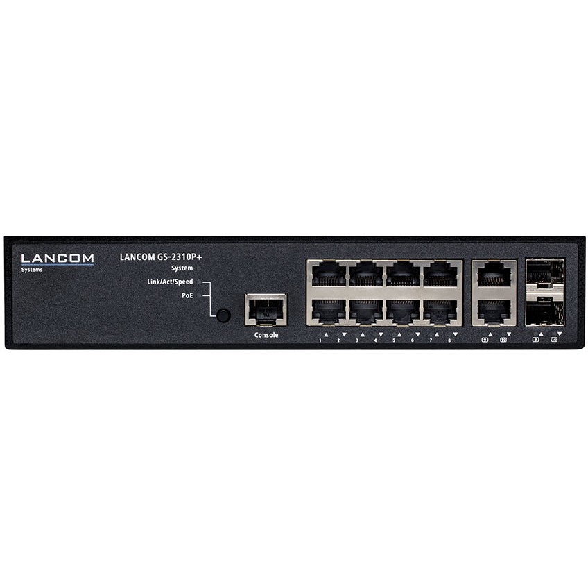 Lancom 8+2P GS-2310P+ 130W PoE+ M RM