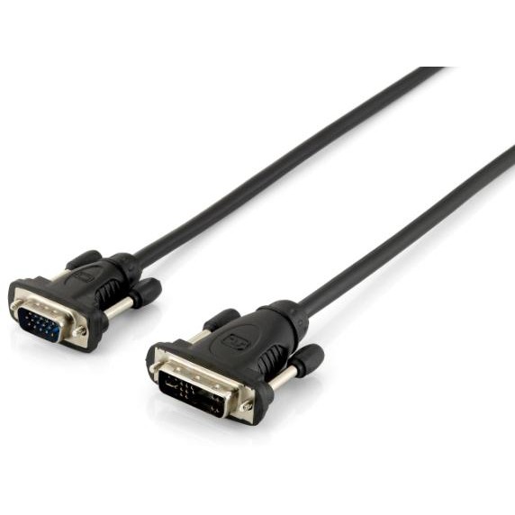 Equip VGA Kabel HD15 -> DVI 12+5 1.80m 1920x1200 schwarz Polybeutel