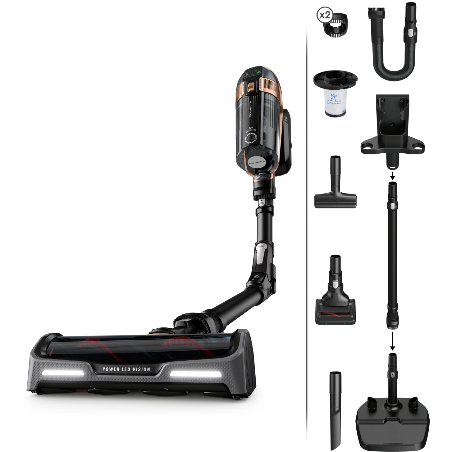 Rowenta X-Force Flex 15.60 RH99F1 (schwarz/bronze)