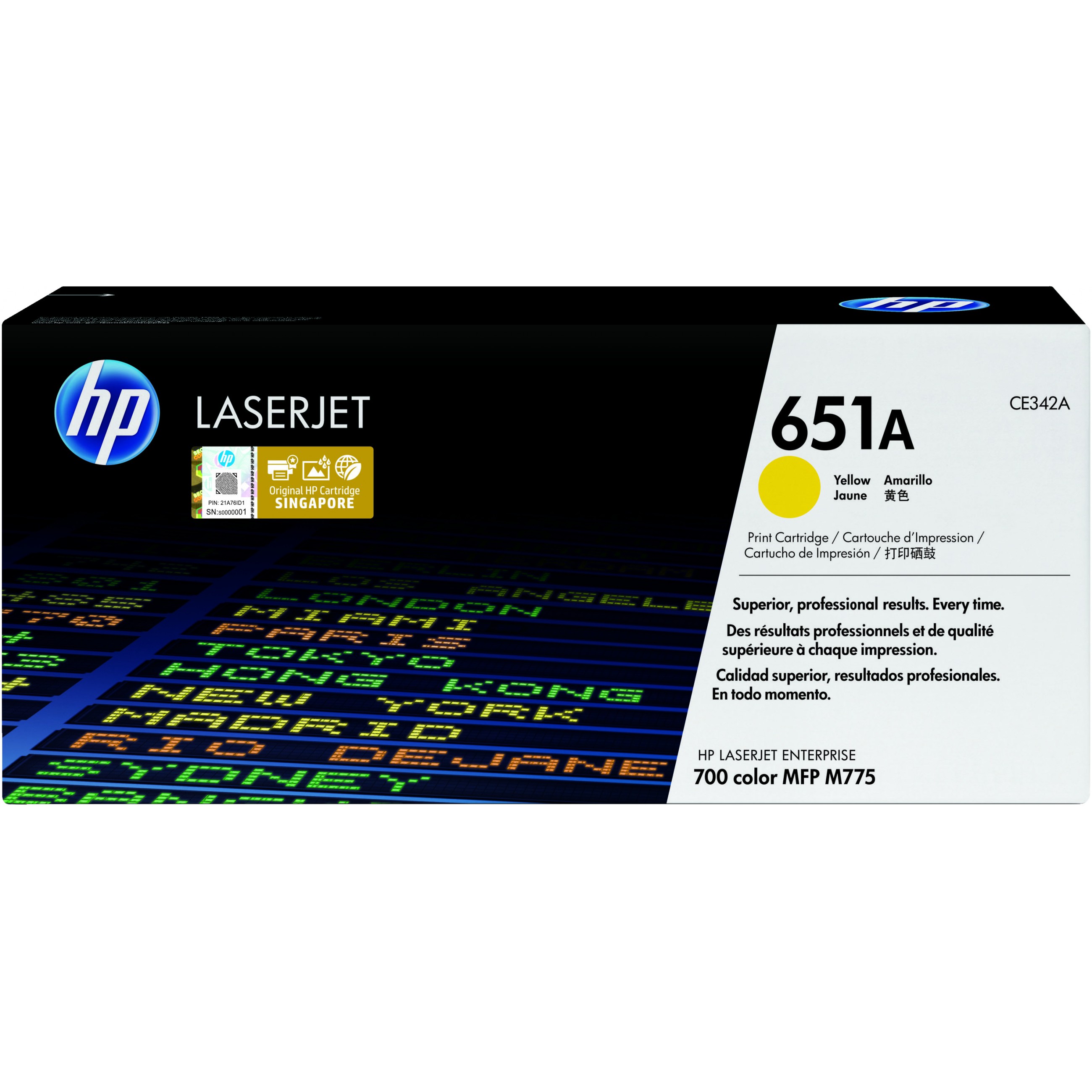 HP Toner 651A CE342A Gelb