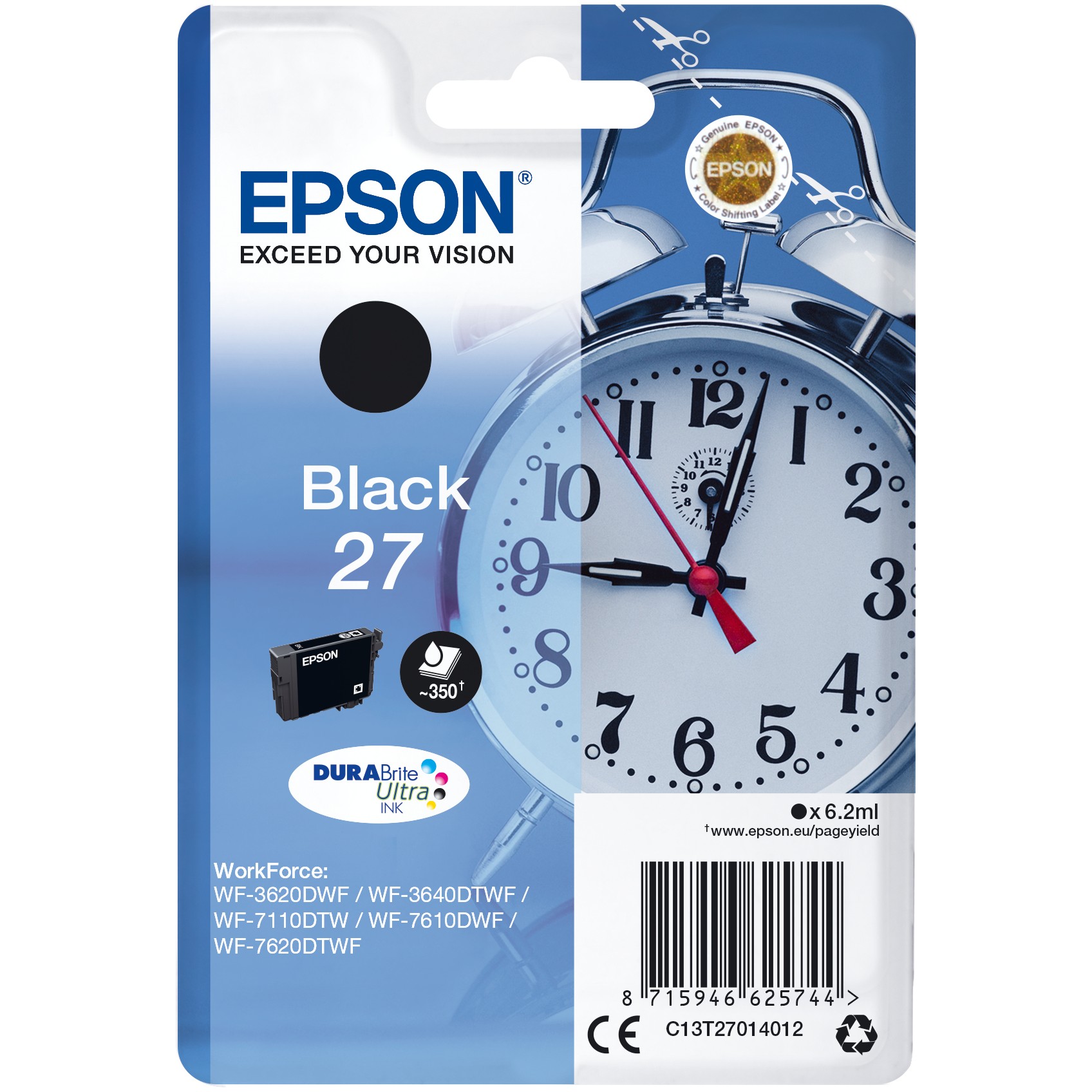 Epson 27 Blister T2701 black NEUE VERPACKUNG