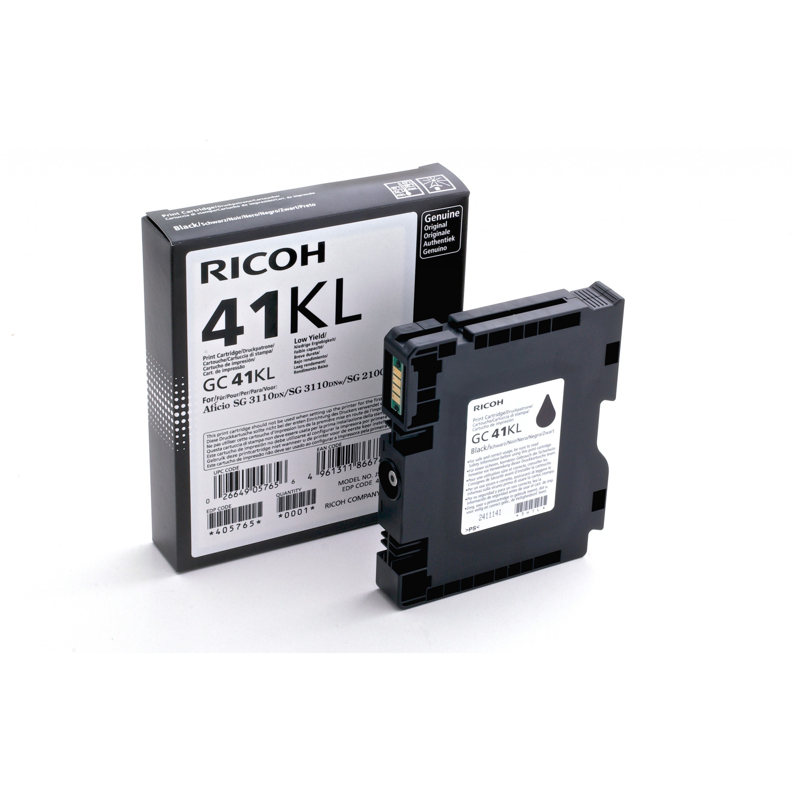 Ricoh Tinte 405765 schwarz GC41KL