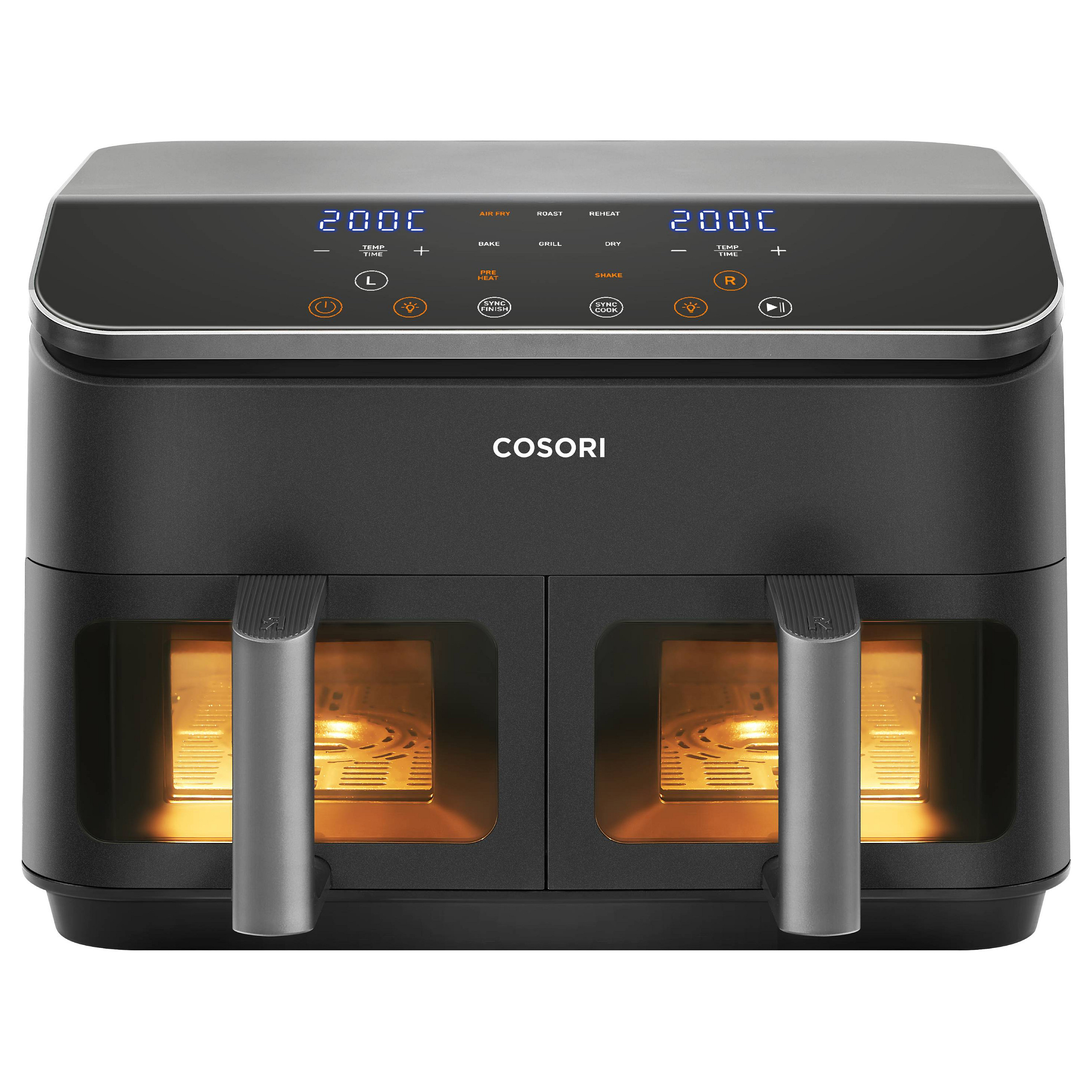 Cosori Dual Basket Heißluftfritteuse Schwarz