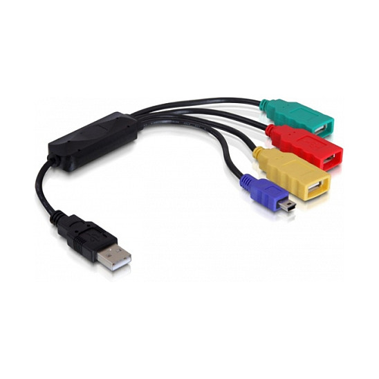 Hub 4x Delock ext. cable Hub