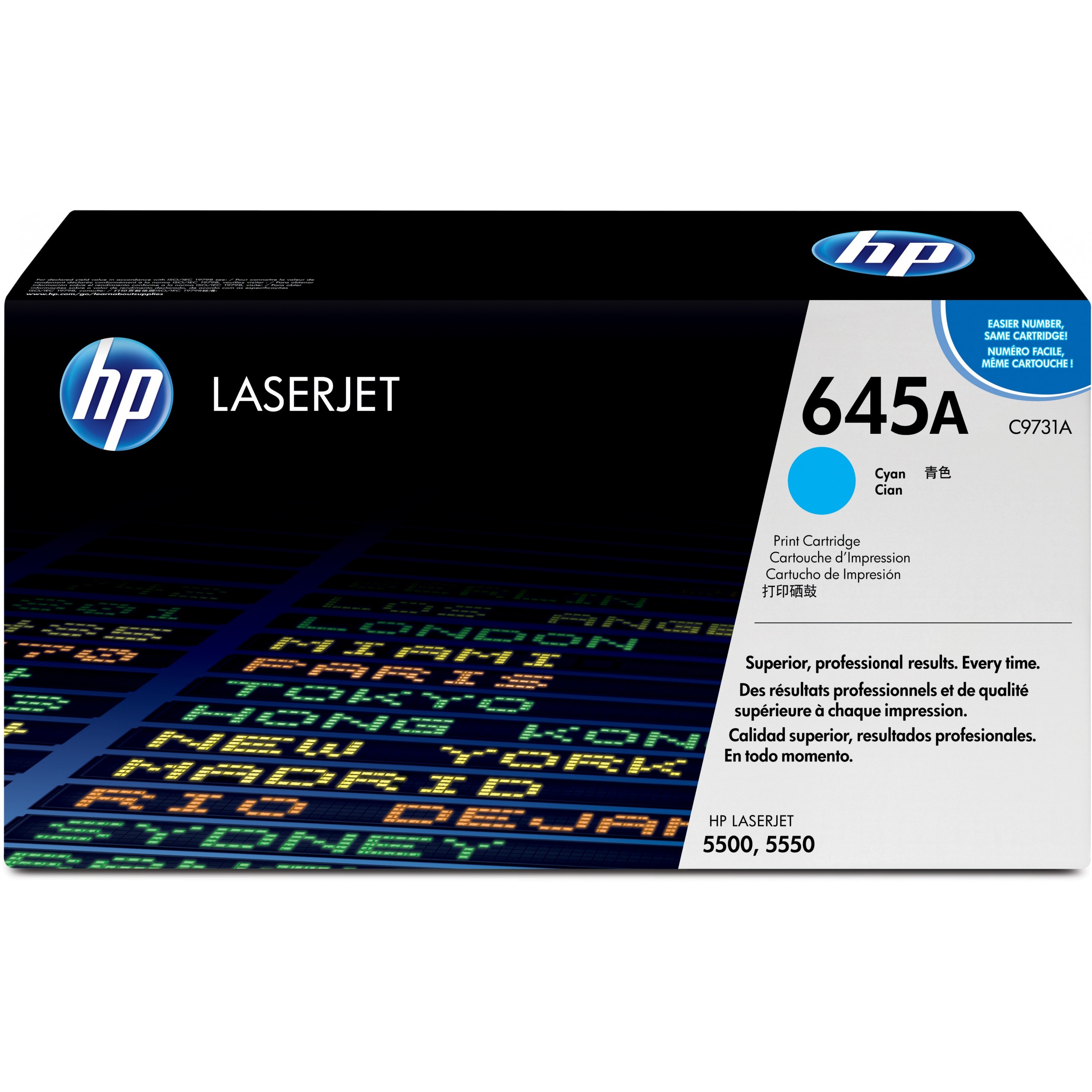 HP Toner 645A C9731A Cyan bis ca. 12.000 Seiten
