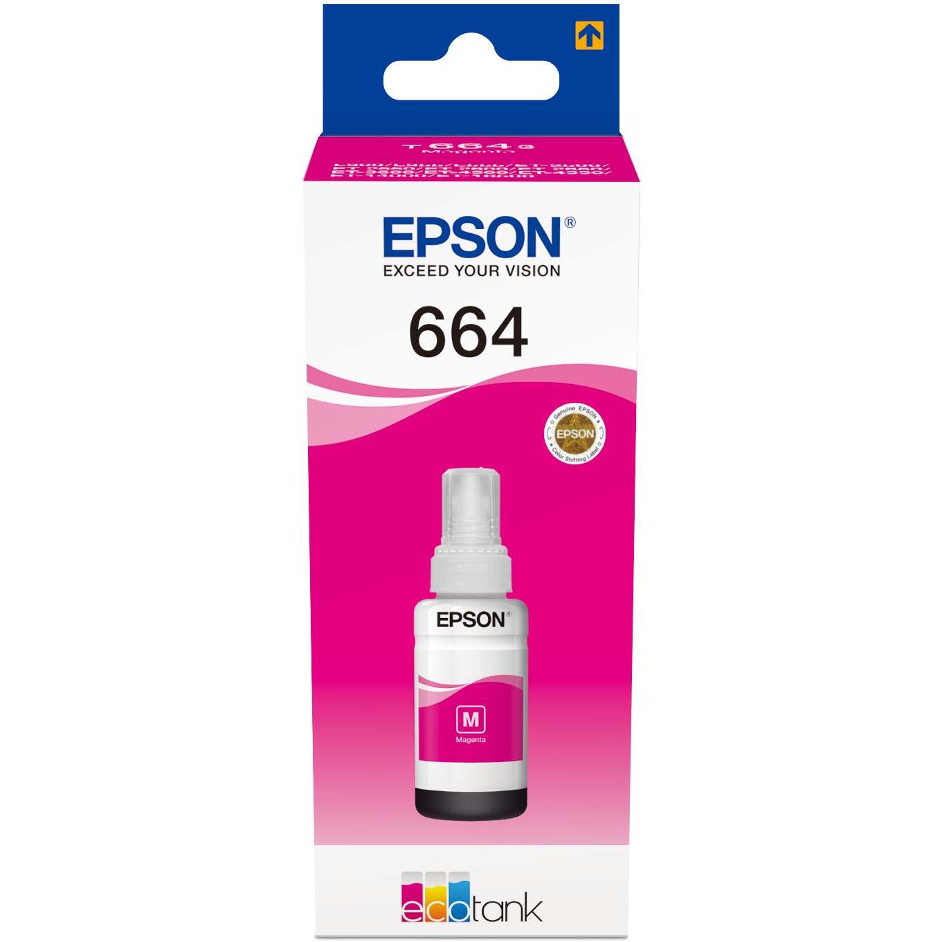 Epson TinteT6643 MAGENTA BOTTLE ECO TANK NACHFÜLLTINTE 70ML