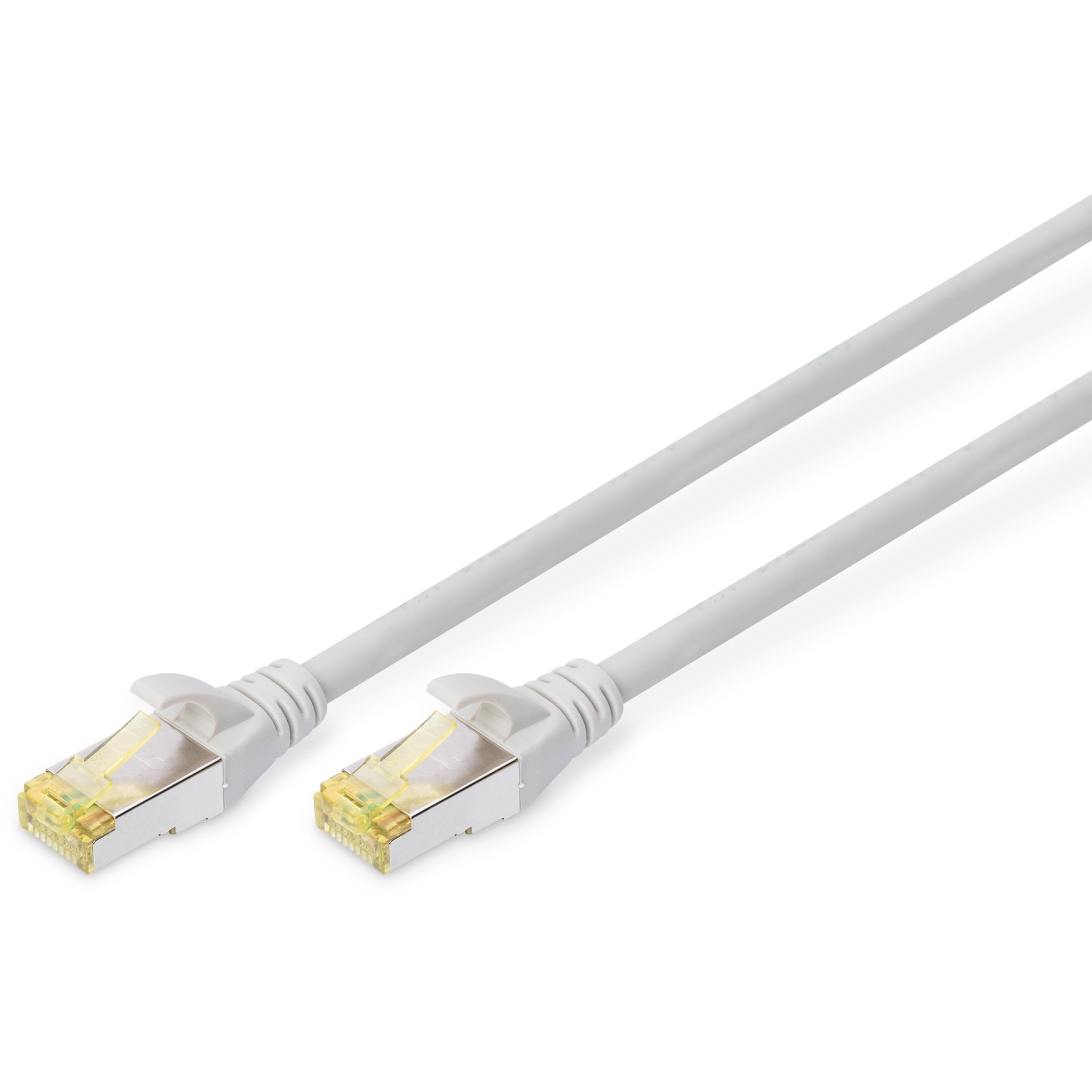 DIGITUS Patchkabel Cat6a S/FTP 2xRJ45 3.0m grau Hebelschutz Polybeutel