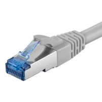 DIGITUS Patchkabel Cat6 S/FTP 2xRJ45 0.5m grau Hebelschutz Polybeutel
