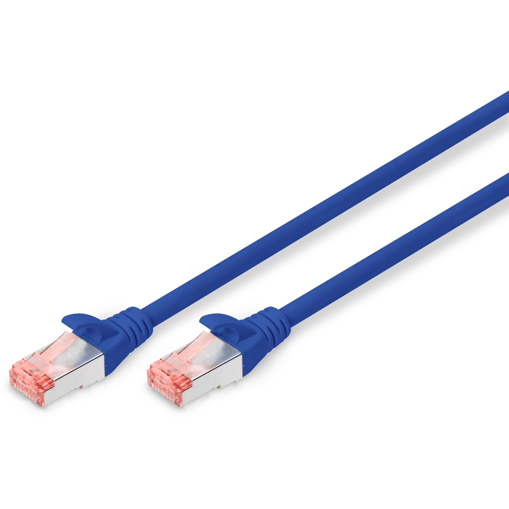 DIGITUS Patchkabel Cat6 S/FTP 2xRJ45 3.0m blau Hebelschutz Polybeutel