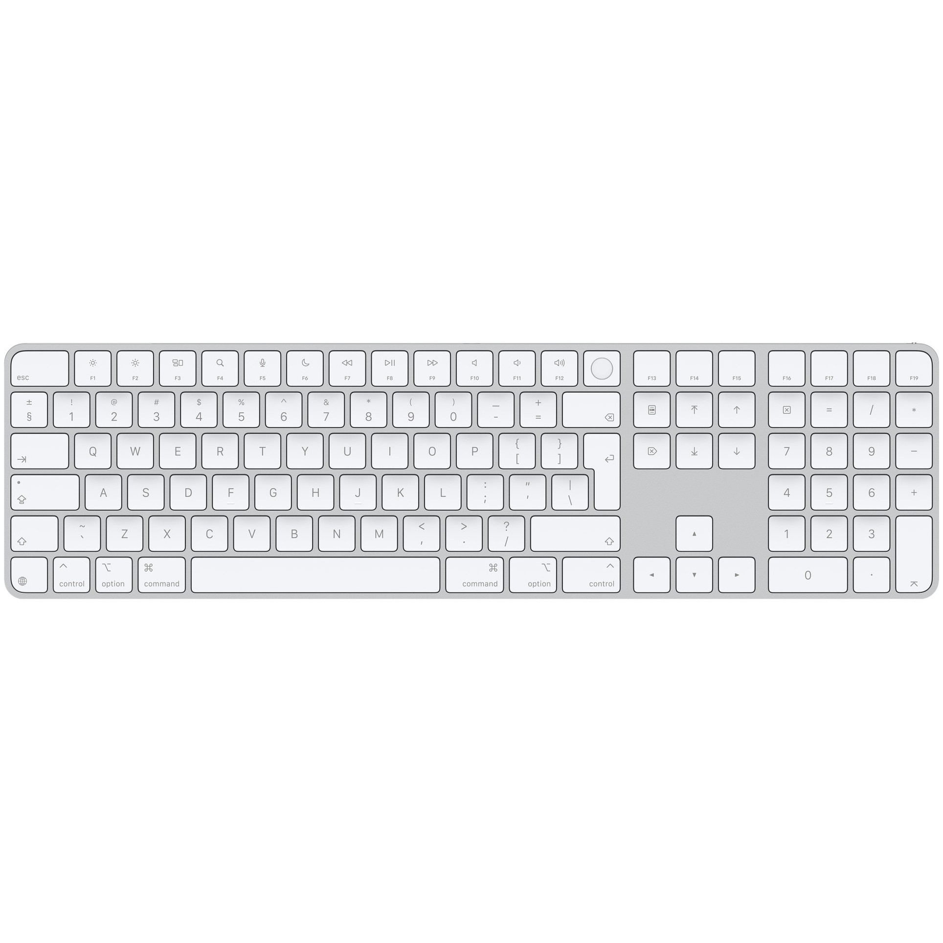 APPLE Magic Keyboard with Touch ID and Numeric Keypad for Mac models with Apple silicon - International English - White Keys