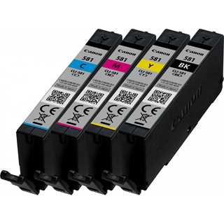 Canon Tinte CLI-581 2103C004 4er Multipack (BKMCY) bis zu 250 Seiten gemäß ISO/IEC 24711