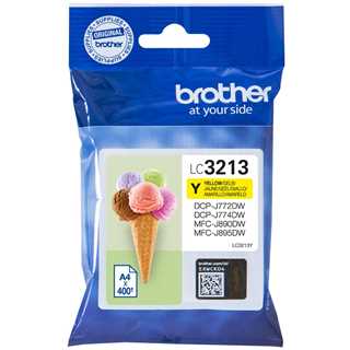 Brother Tinte LC-3213Y Gelb bis zu 400 Seiten nach ISO/IEC 24711