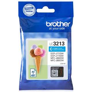 Brother Tinte LC-3213C Cyan bis zu 400 Seiten nach ISO/IEC 24711