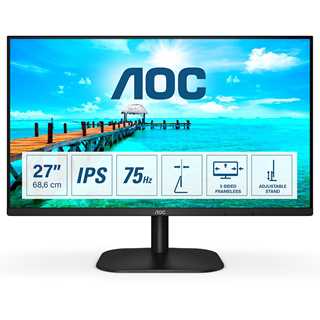 68,6cm/27'' (1920x1080) AOC 27B2H 8ms 16:9 VGA HDMI VESA Full HD Black