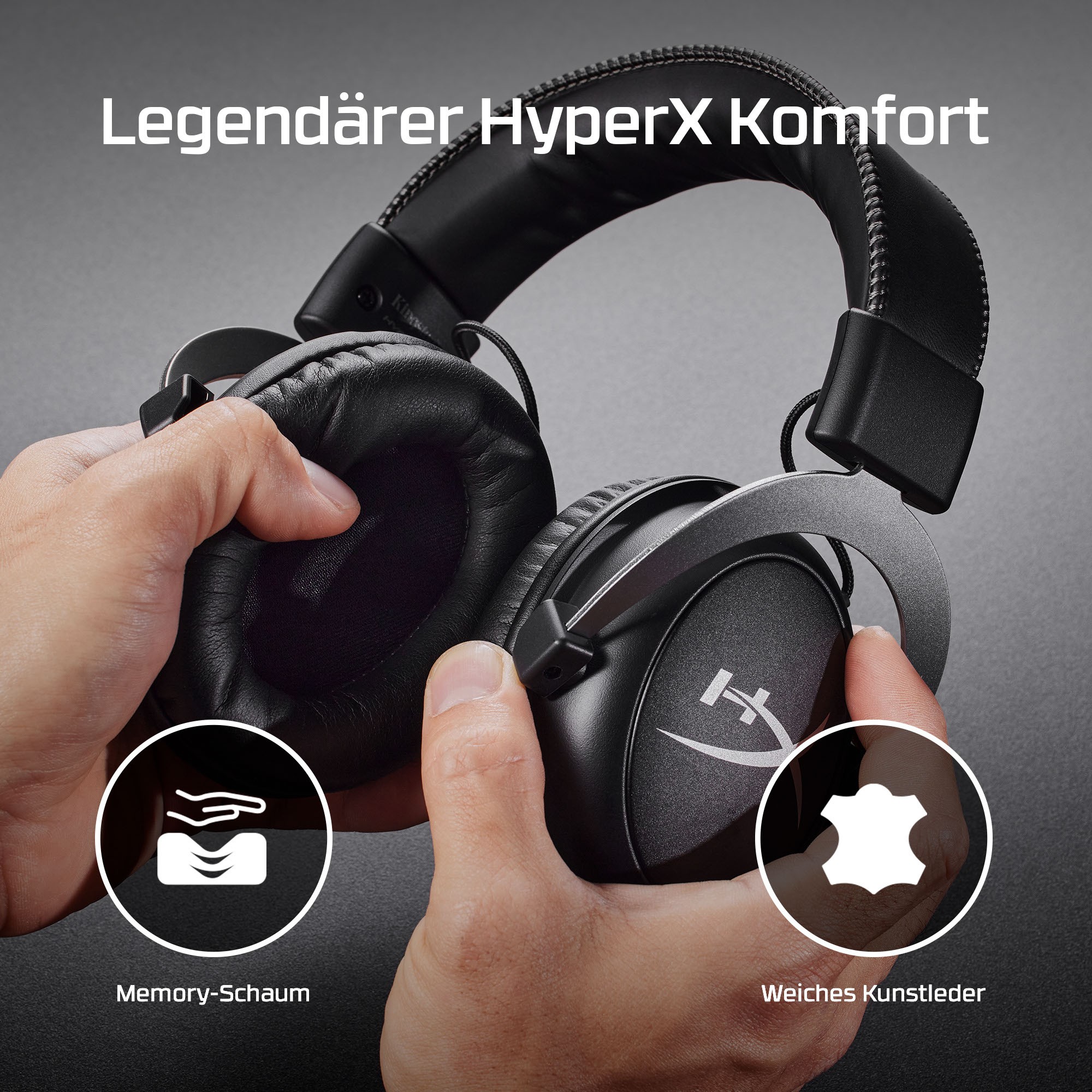 Gaming II Sound/Over-Ear HyperX schwarz/rot Cloud - HP Headset/7.1