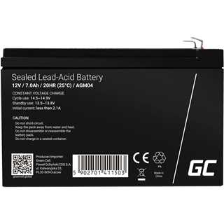 Green Cell Ersatzbatterie AGM04 12V/7Ah