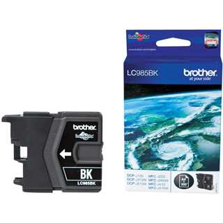 Brother Tinte LC-985BK Schwarz bis zu 300 Seiten nach ISO/IEC 24711