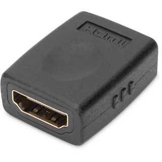 DIGITUS HDMI Adapter 4K, 3D fähig, Ethernet, schwarz