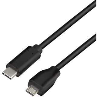 USB-C > Micro-USB (ST-ST) 0.5m LogiLink Black