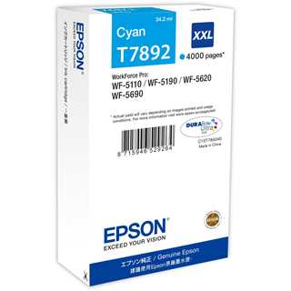 Epson Tinte T7892 cyan XXL T7892